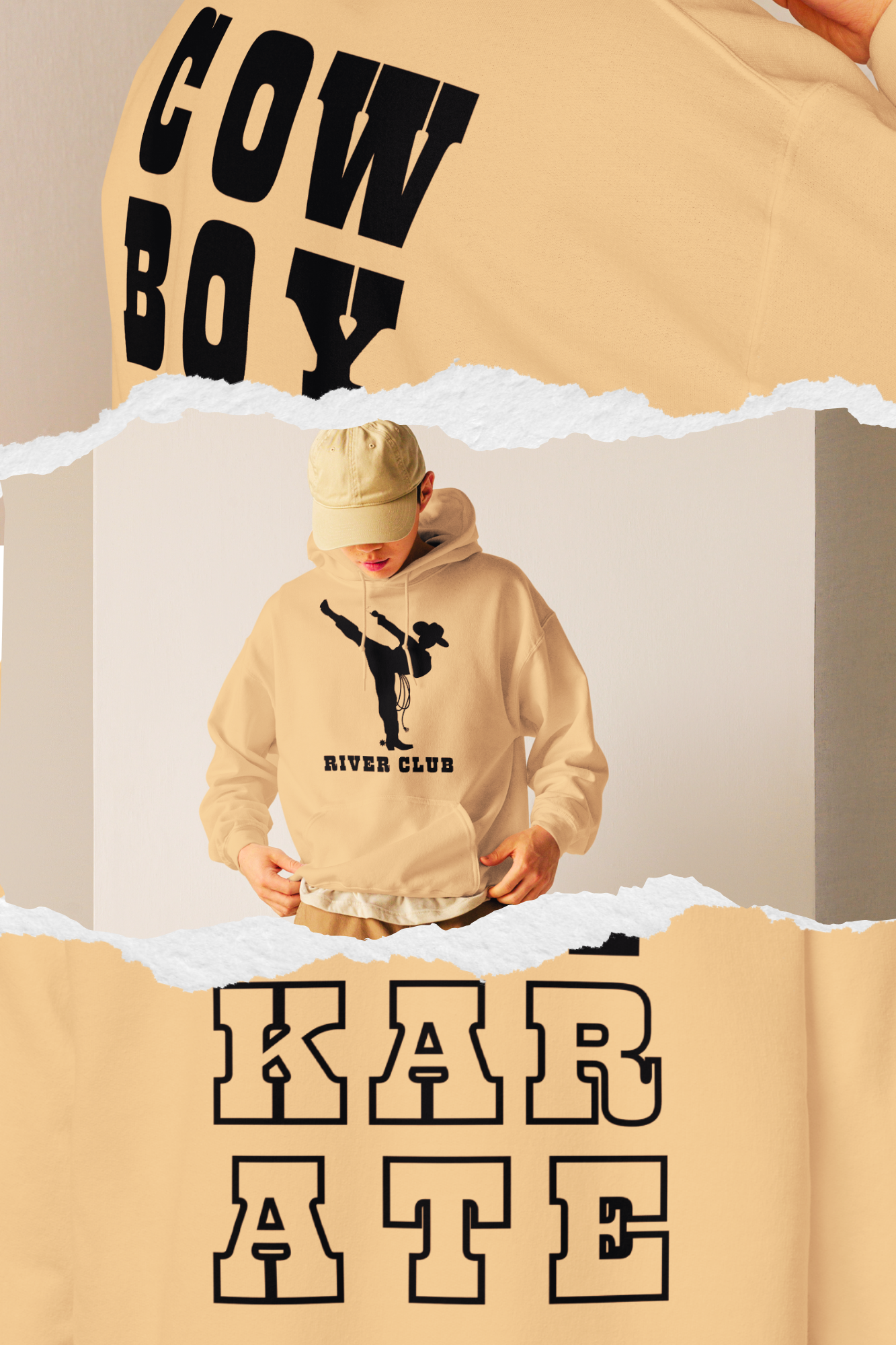 Cowboy Karate Hoodie — Desert Sand